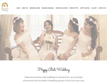Tablet Screenshot of happybaliwedding.com